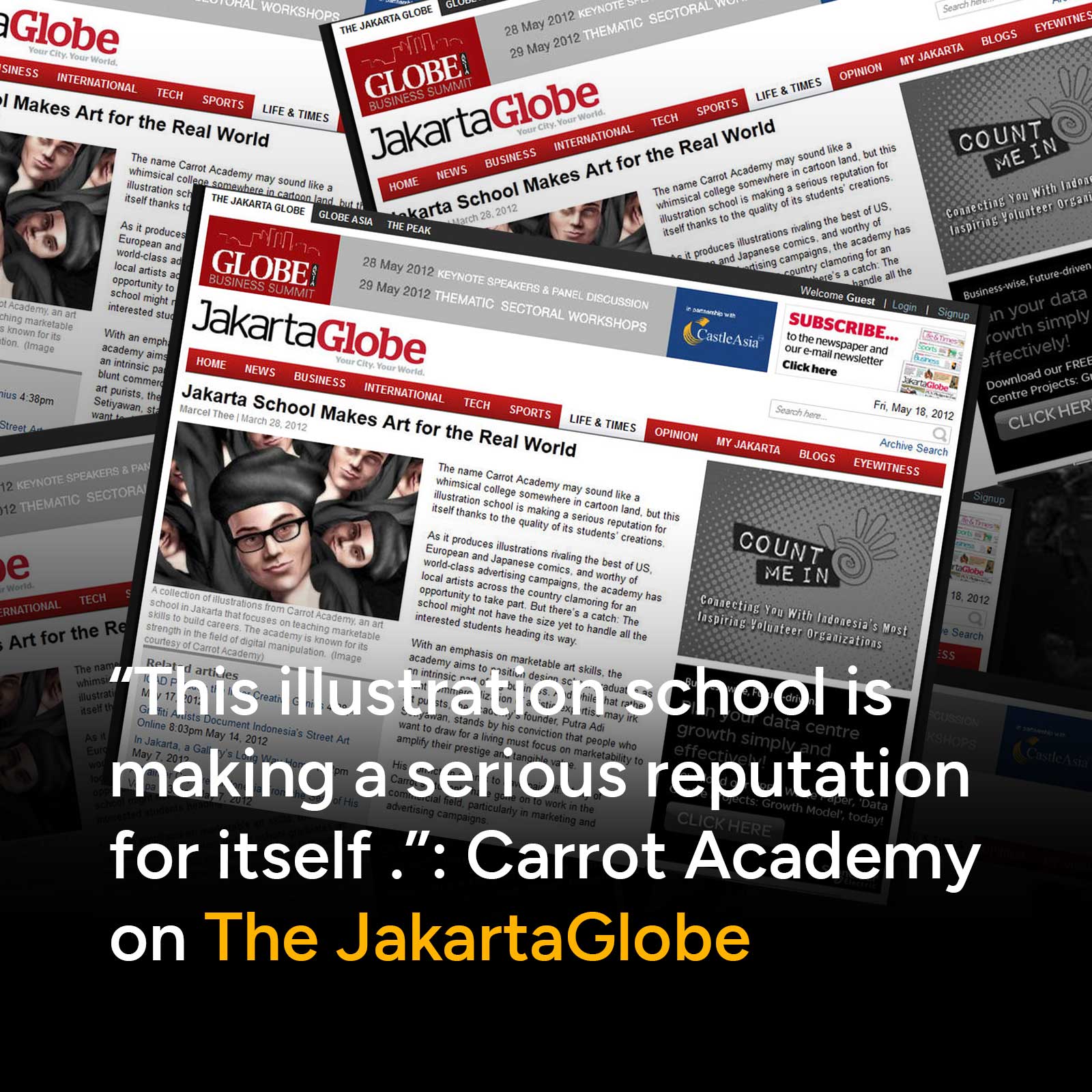 The name Carrot Academy may sound like a whimsical college somewhere in cartoon land, but this illustration school is making a serious reputation for itself thanks to the quality of its student's creations.
