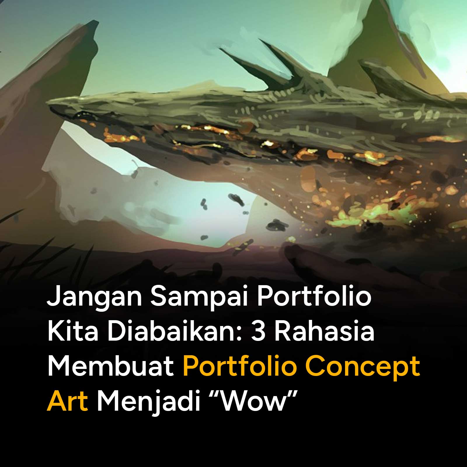 Suatu ketika, kita melihat - untuk ke sekian kalinya - sebuah artwork digital, dengan gambar pesawat luar angkasa setengah hancur, gambar yang penuh tekstur di sana sini....namun saat melihatnya...tidak ada keinginan untuk menekan tombol 