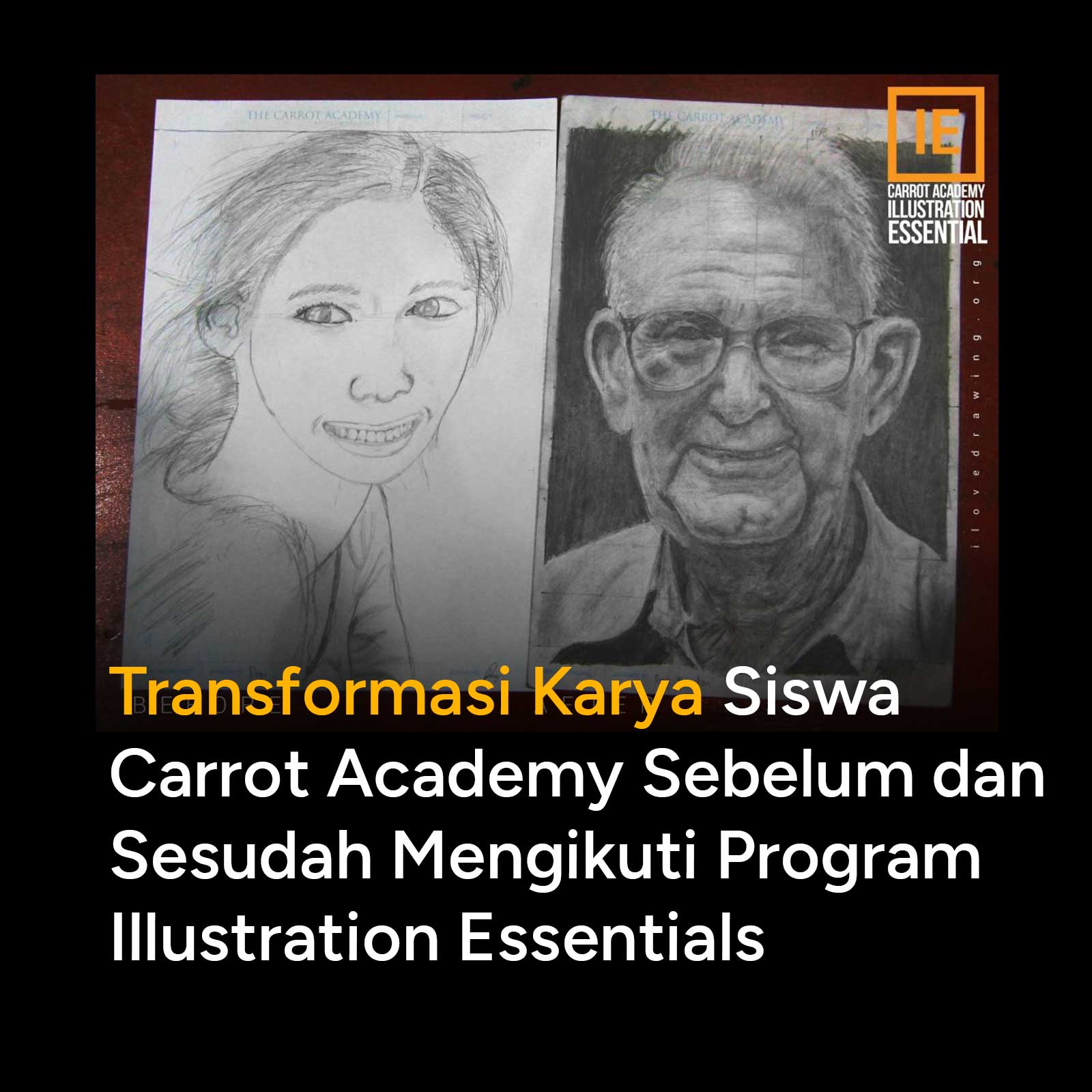 Selama mengikuti kelas Illustration Essentials, artist yang mengikuti program ini akan menyelesaikan sebuah artwork yang akan memperlihatkan bagaimana kemajuan pengetahuan mereka tentang ilustrasi di program ini. Dua buah artwork akan mereka kerjakan, satu artwork dikerjakan di awal pertemuan dan satu artwork lagi dikerjakan dan harus diselesaikan sebelum sessi berakhir.