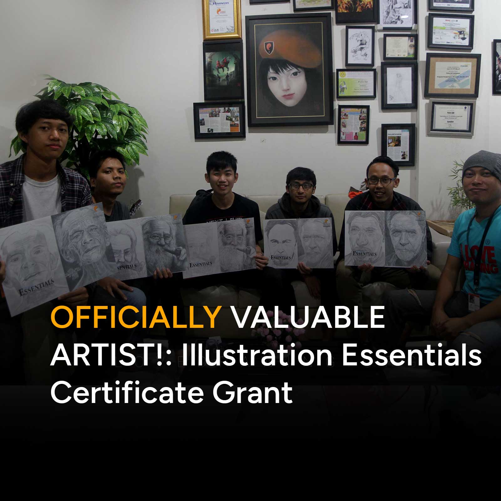 OFFICIALLY VALUABLE ARTIST!: Illustration Essentials Certificate Grant