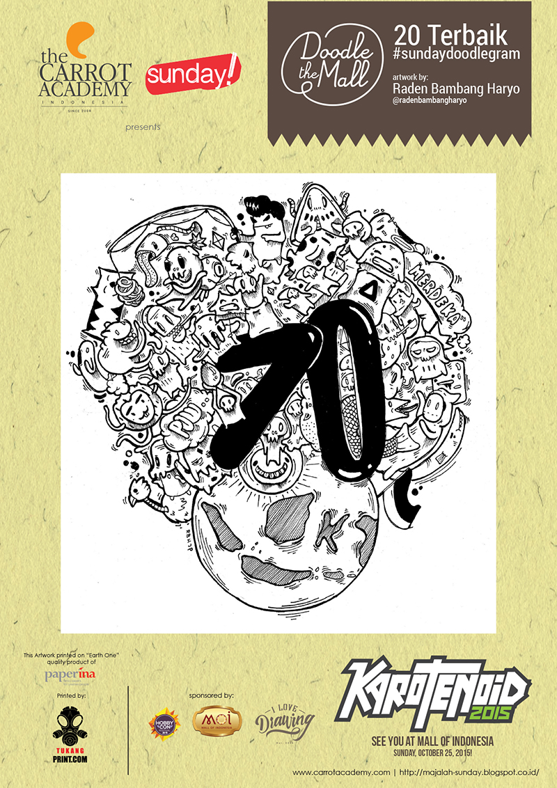 Doodlegram cetak A4