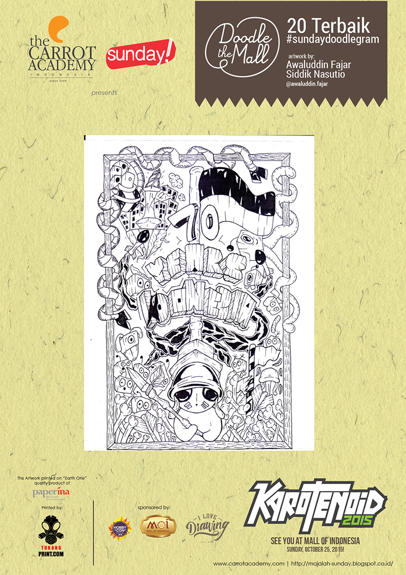 Doodlegram cetak A4