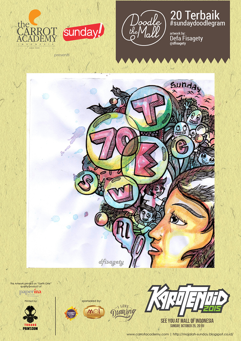 Doodlegram cetak A4