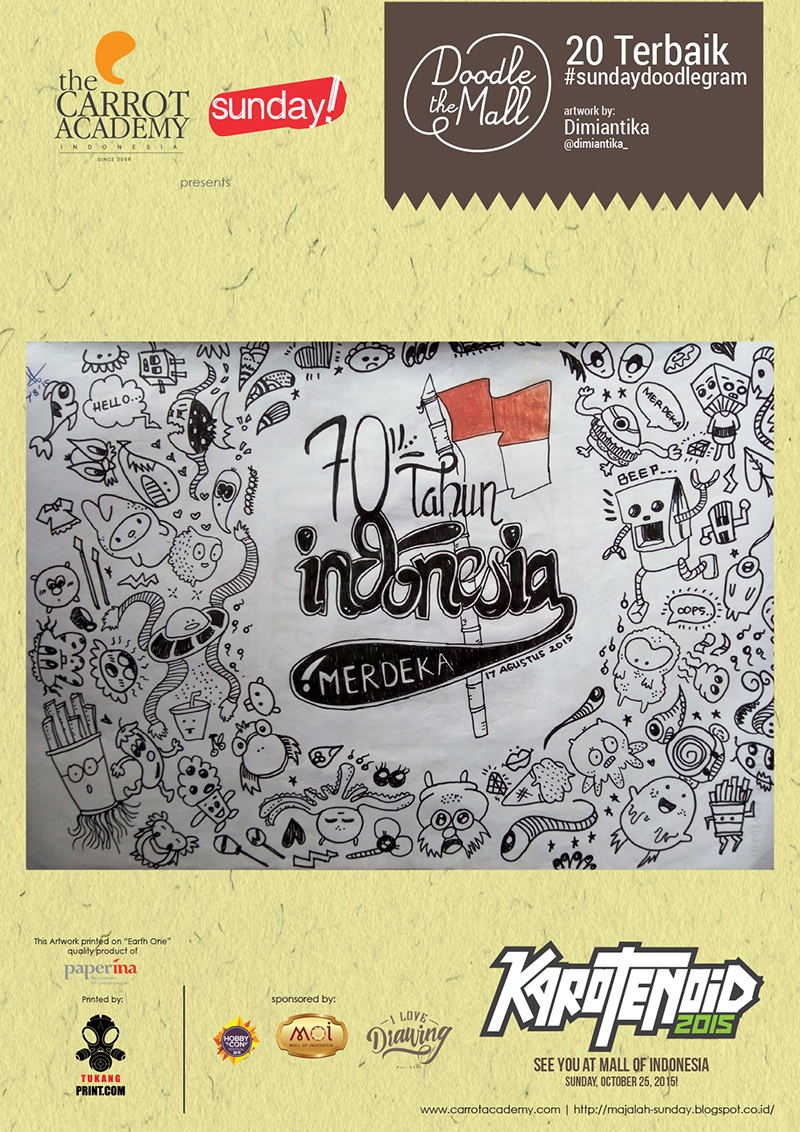 Doodlegram cetak A4