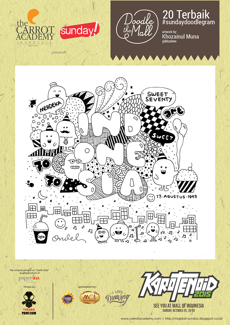 Doodlegram cetak A4