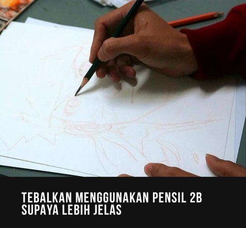 TEBALKAN MENGGUNAKAN PENSIL 2B