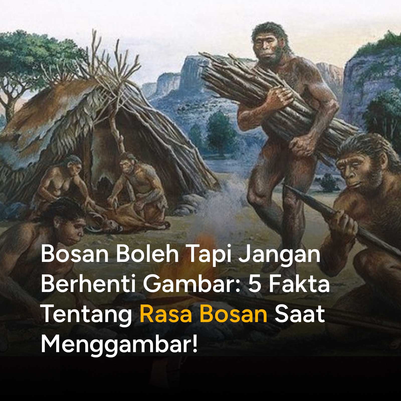 Pernah nggak sih karena bosen saat menggambar, dengan alesan 