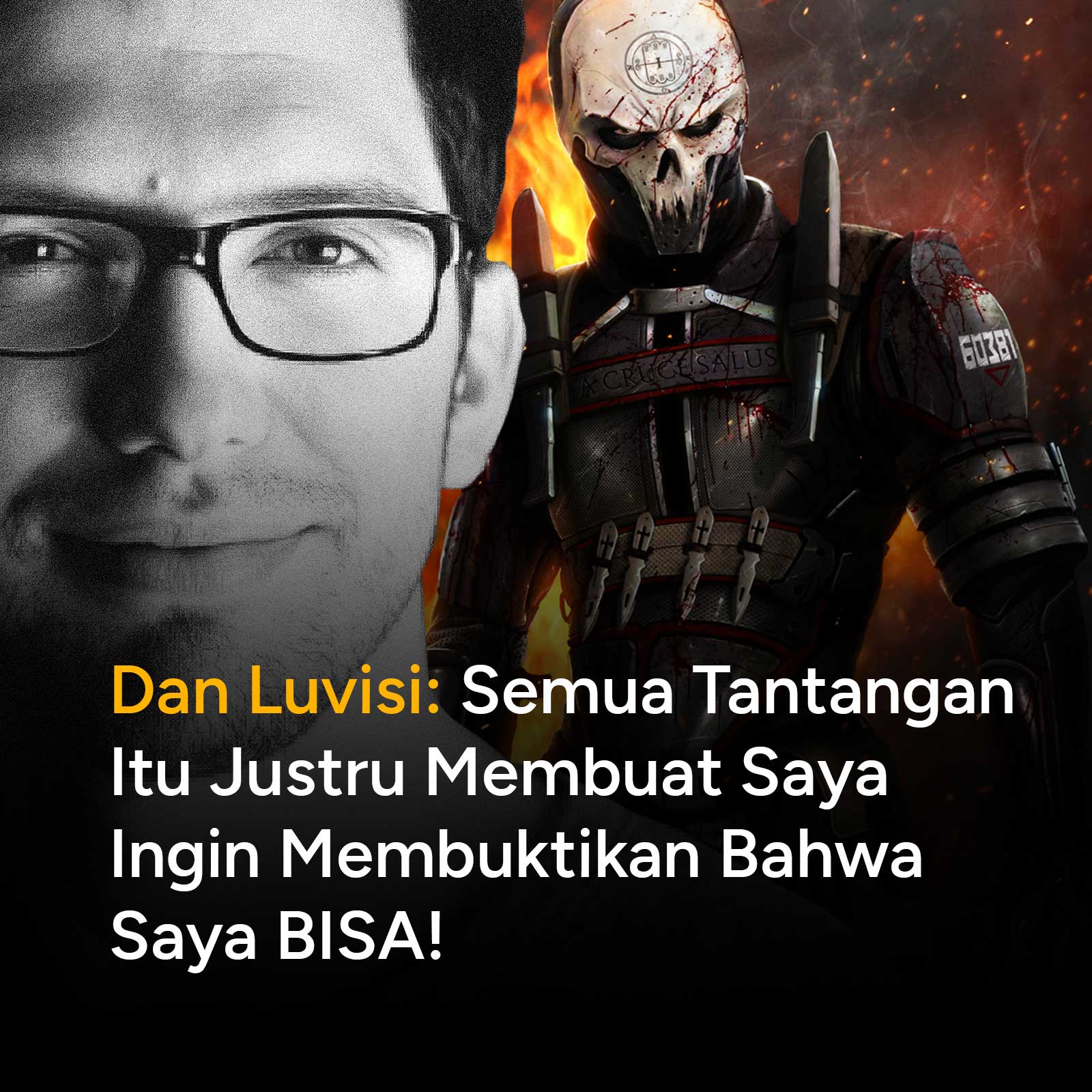 Dan Luvisi adalah seorang concept artist yang bekerja untuk Hasbro, DC Comics, 20th Century FOX, Microsoft dan menerbitkan bukunya, LAST MAN STANDING: KILLBOOK OF A BOUNTY HUNTER.