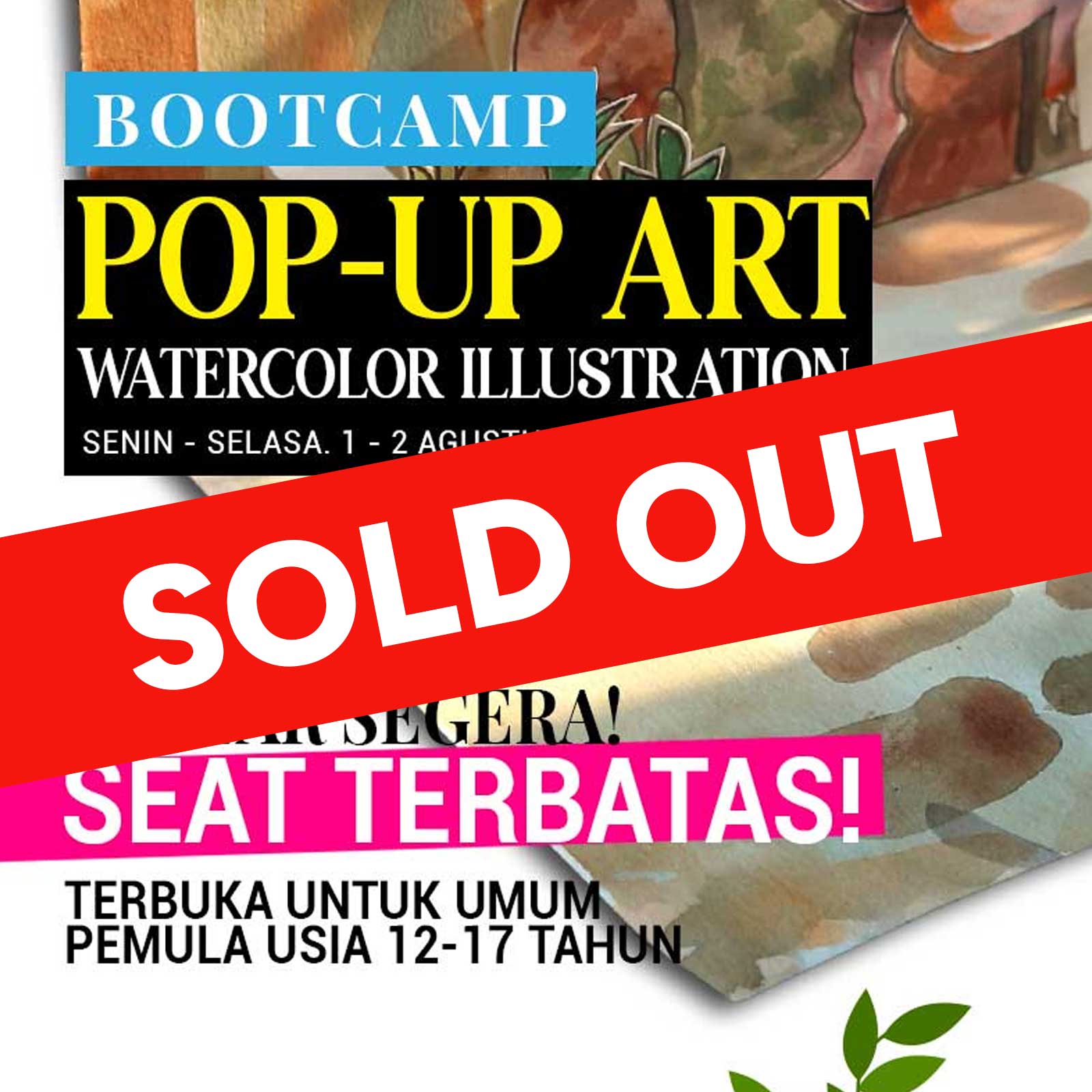 POP-UP ART - Watercolor Illustration Bootcamp