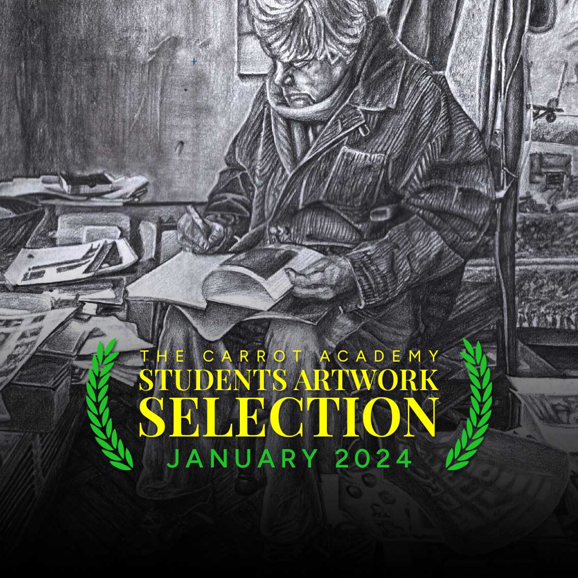 Carrot Academy Artworks Students Selection adalah apresiasi karya artist-artist yang sedang mengikuti kelas di Carrot Academy.
Karya dipilih dari masterpiece yang dikerjakan dari berbagai level dan modul serta kategori usia.