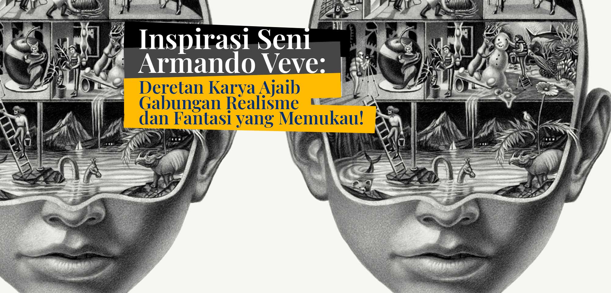 Armando Veve menggabungkan presisi teknis mikroskopis dengan narasi surealis yang liar. Jelajahi perjalanan kreatif sang pemenang medali emas Society of Illustrators ini dan temukan inspirasi di balik setiap goresan pensilnya yang memukau dunia.