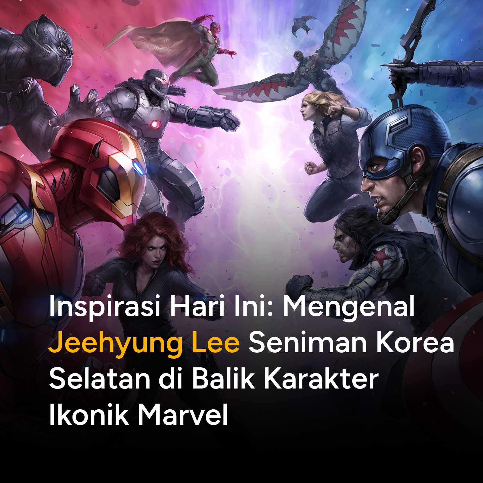 Dari Art Director game Marvel Future Fight hingga pencipta cover komik Marvel dan DC, simak perjalanan karier Jeehyung Lee beserta pandangan serta filosofi seninya.