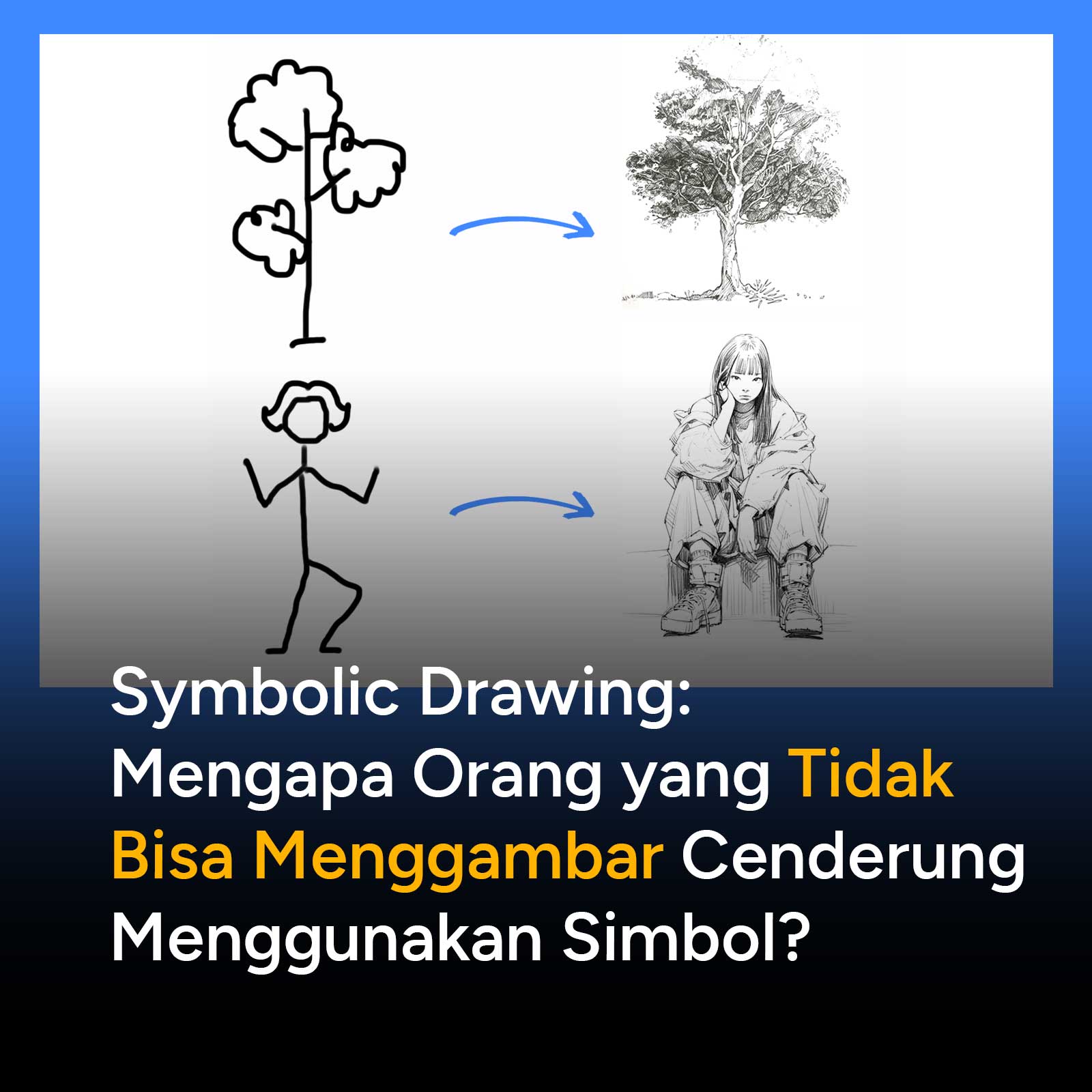 Saat diminta menggambar, mengapa kebanyakan orang merilis ikonisasi seperti mata almond atau stick figure alih-alih bentuk realis? Jawabannya ada pada cara otak menghemat energi dan memproses persepsi visual.
