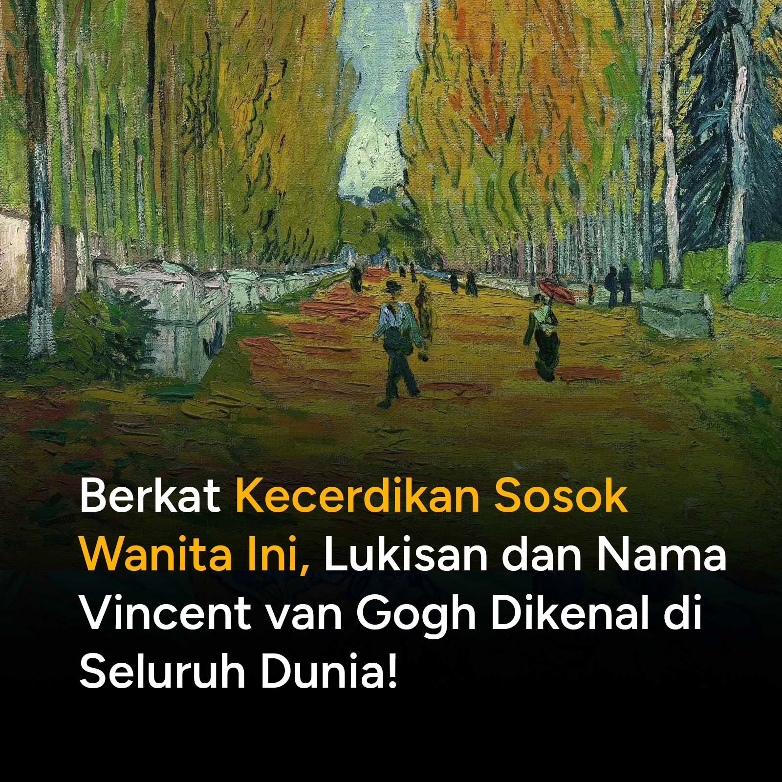 Vincent van Gogh hampir dilupakan sejarah jika bukan karena Johanna van Gogh-Bonger. Lewat penerbitan surat-surat pribadi dan strategi pemasaran yang genius, wanita ini berhasil mengubah lukisan tak berharga menjadi mahakarya dunia.