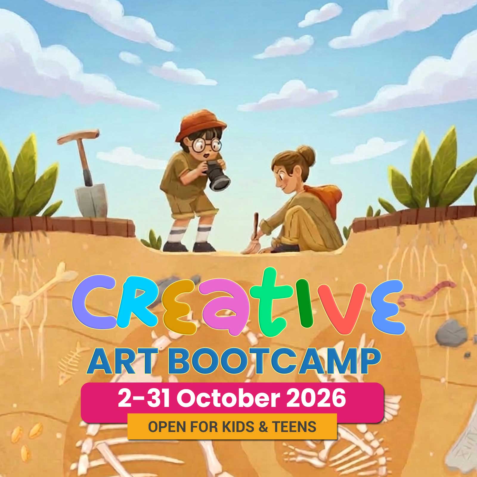 Creative Art Bootcamp 02-31 October 2026